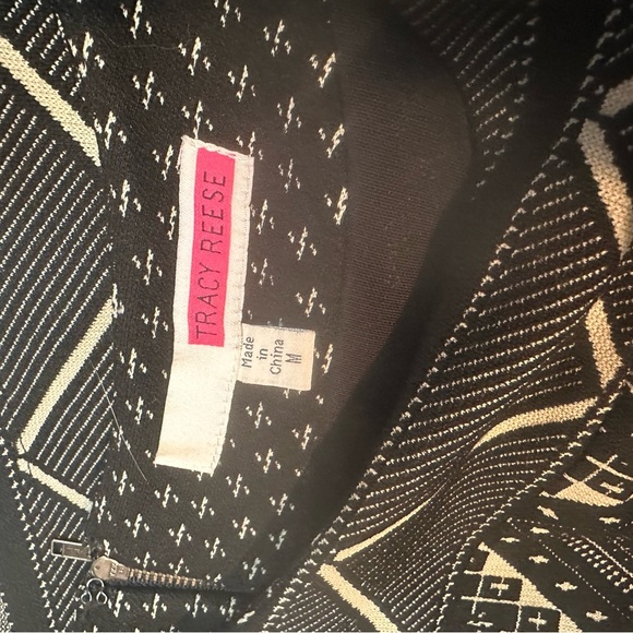 Tracy Reese Black and White Sheath Dress Crew Neck - Picture 10 of 10